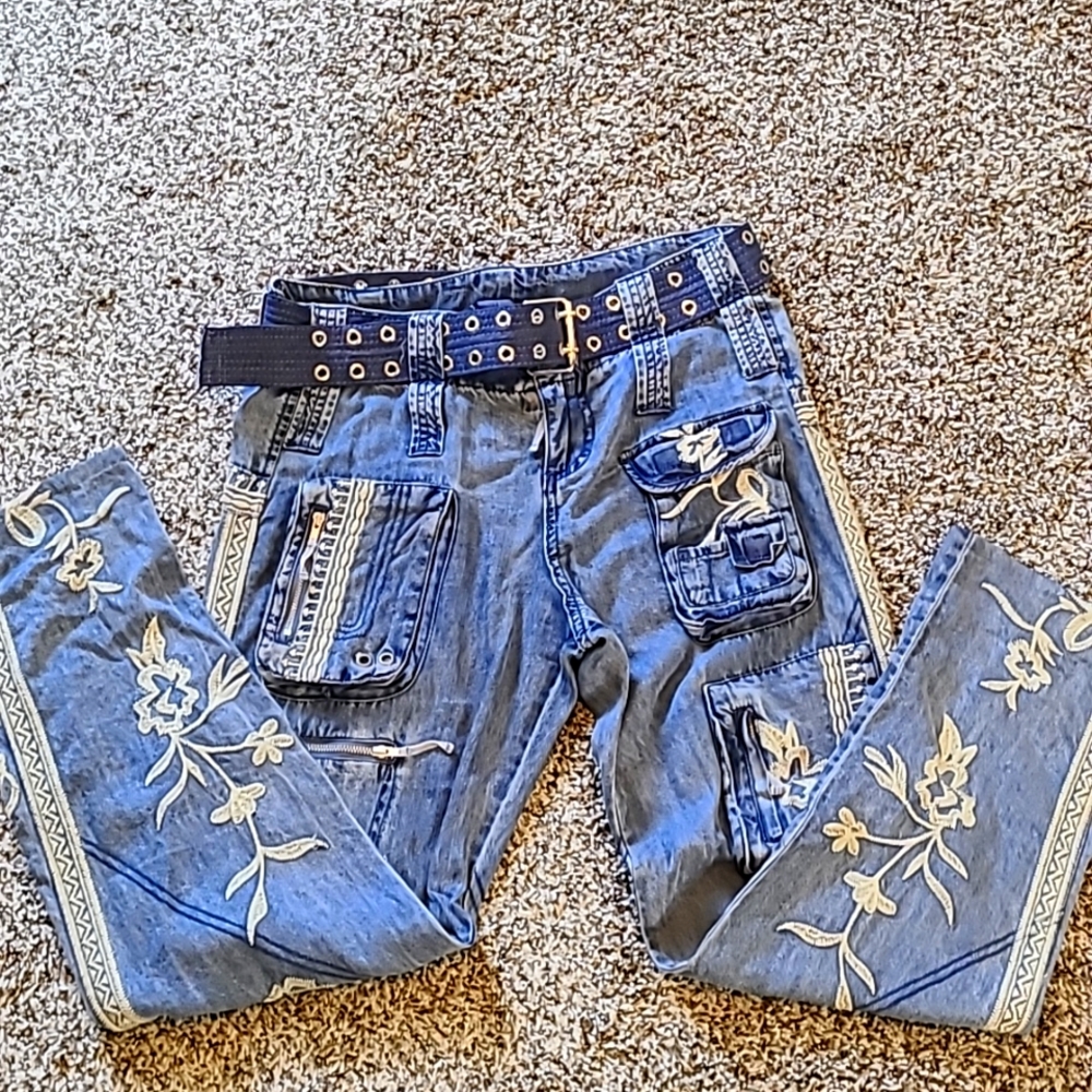 NWOT Johnny Was pants & Belt